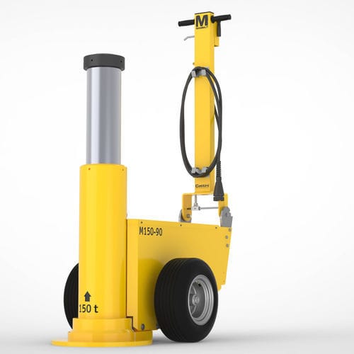 Wheeled jack - M150/90 - Cattini Oleopneumatica - pneumatic / 150 tons / mining and quarrying
