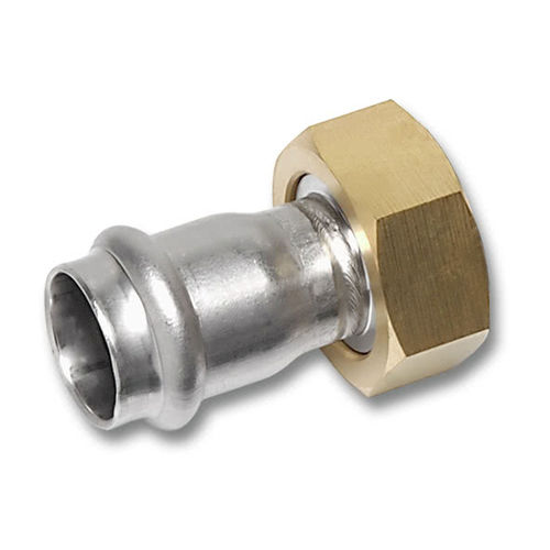 Pipe hydraulic adapter - 91359MMS  - SANHA GmbH & Co. KG - industrial / female / brass