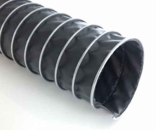 Flexible air duct - ABC PTFE CONDUCT 250 - ABC FLEX - galvanised steel / PTFE / spiral
