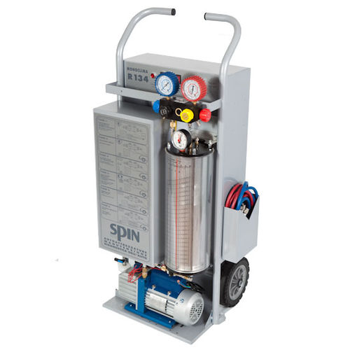 Air conditioning system gas evacuating and refilling device - MONOCLIMA series - SPIN s.r.l. - mobile / agriculture / manual