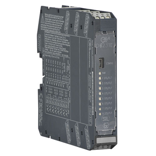 Industrial repeater - D6231E - GM International S.p.A. - RS-485 / isolated / DIN rail