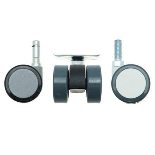 Fixed caster - CST series - Vital Parts ltd - base plate / threaded stud / polyamide