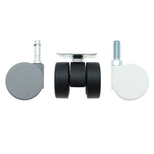 Fixed caster - CST series - Vital Parts ltd - base plate / threaded stud / polyamide