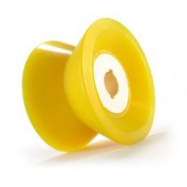 Monobloc wheel - Plan Tech Inc - urethane / grooved