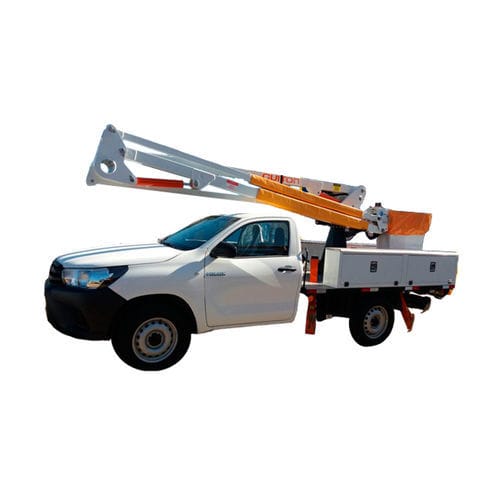Truck-mounted articulated boom lift - GT 10,5 PANTOGRAPHIC - Guiton Equipamentos Hidráulicos - hydraulic