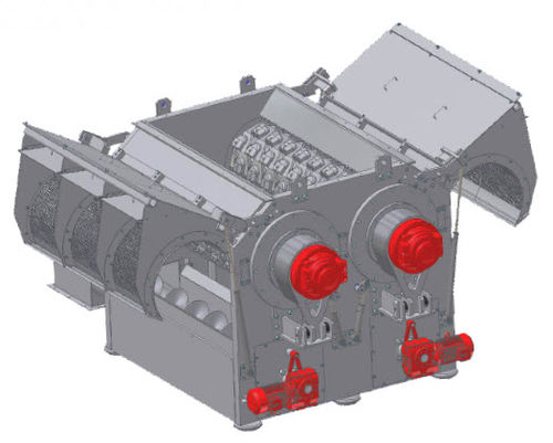 Two shaft shredder - PowerCut - BP-Recyclingsystems GmbH - for wood / paper / for waste