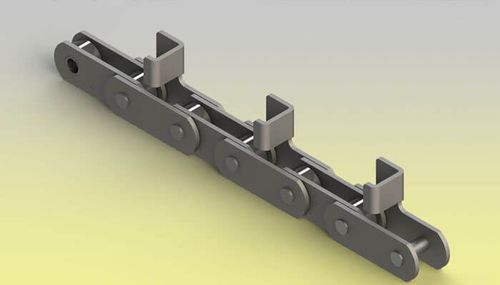 Metal conveyor chain - Z.M.C. SRL - with extended bearing pins / for the furniture industry