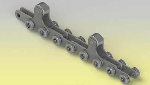 Steel conveyor chain - Z.M.C. SRL - roller / for the steel industry