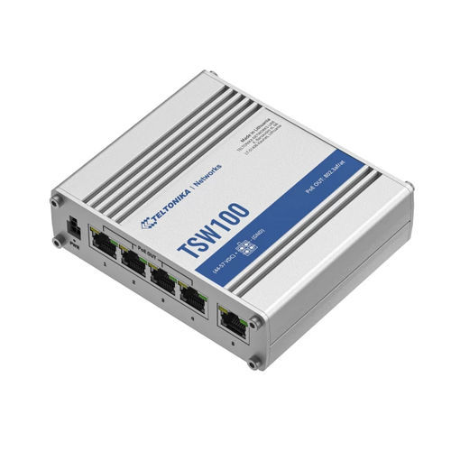 Unmanaged ethernet switch - TSW100 - TELTONIKA SAS - 4 ports / gigabit ...