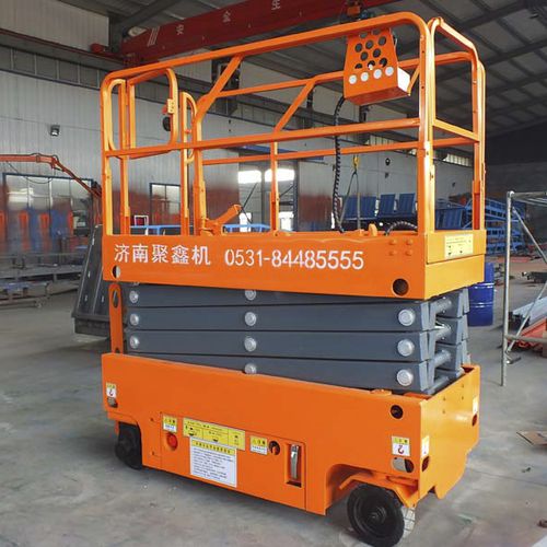 Self-propelled scissor lift - a12003 - Jinan Juxin Machinery Co., Ltd. - wheeled / hydraulic / indoor/outdoor