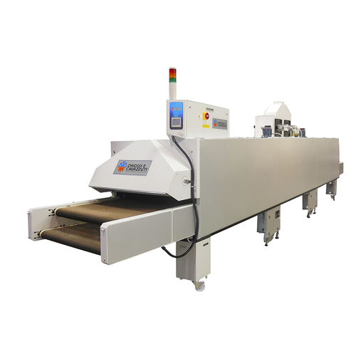 Hot air dryer - TRIS 950 - Chiossi e Cavazzuti srl - for the textile industry / curing / with belt conveyor