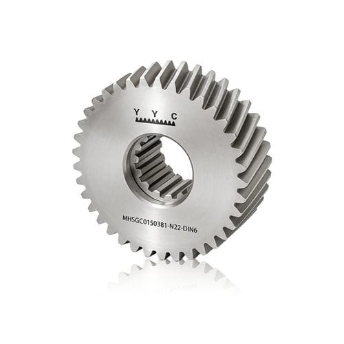 Cylindrical gear wheel - MHSGC0300241-N40-DIN6 - Yuan Yi Chang Machinery Co., Ltd. (YYC) - helical-toothed / shafted / steel