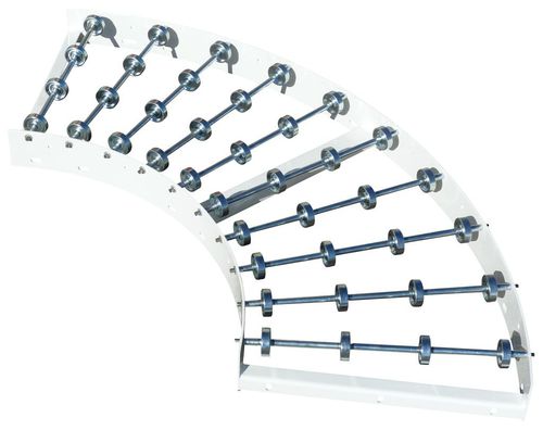 Skate wheel conveyor - CG90 - Matrex - curved / transport / for parcel