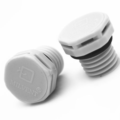 Pressurisation plug - MIV-12  - Shenzhen Milvent Technology Co.,Ltd - hexagonal / threaded / plastic