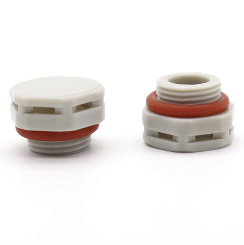 Round plug - MIV-1205 - Shenzhen Milvent Technology Co.,Ltd - threaded / plastic / vent