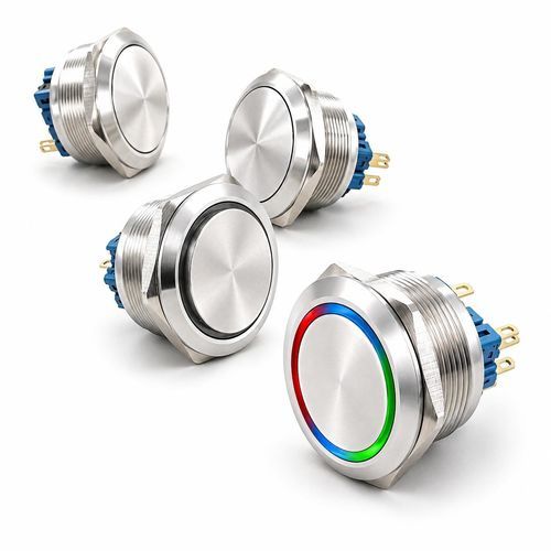 Vandal-proof push-button switch - SOAV6 - TactHill by Kynoppe - spring / sealed / rugged