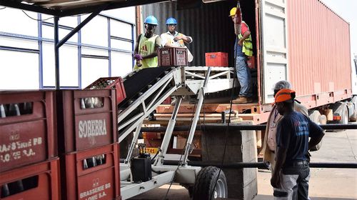 Belt conveyor - SAUTEC - transfer / loading / unloading