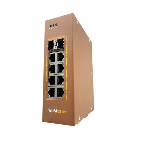 Rugged ethernet switch - DS410L series - WoMaster - managed / 10 ports / layer 2