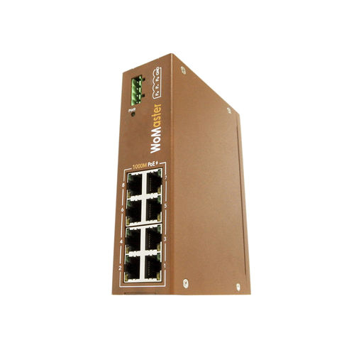 Unmanaged ethernet switch - DP208-LV - WoMaster - 8 ports / gigabit Ethernet / DIN rail