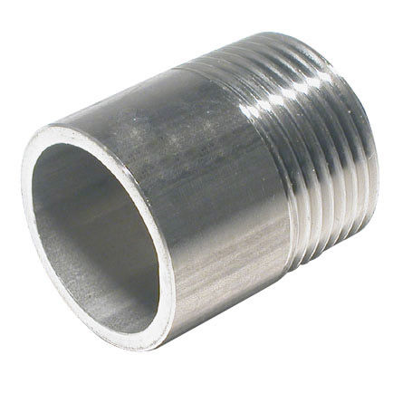Stainless steel nipple - Intertubi - threaded / welded / straight