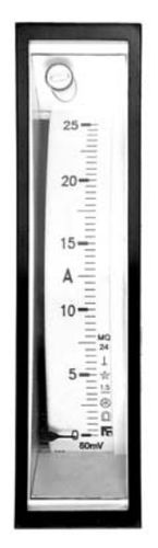 AC ammeter - 0.5 - 5 A | EQ 24 series - F.C. Misure - analog / flush-mount