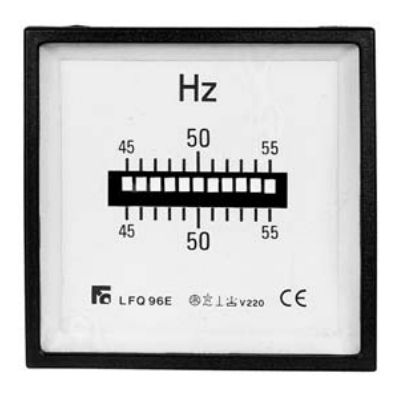 Analog frequency counter - 47 - 65 Hz | LFQE series - F.C. Misure