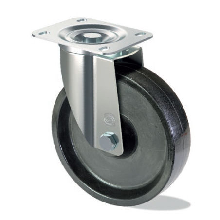 Swivel caster - B S10 GP  - Tecno Ruote Group Srl - base plate / for high-temperature applications / double