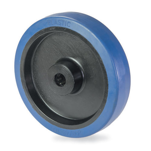 Wheel with solid tire - U SR SR - Tecno Ruote Group Srl - rubber / elastic