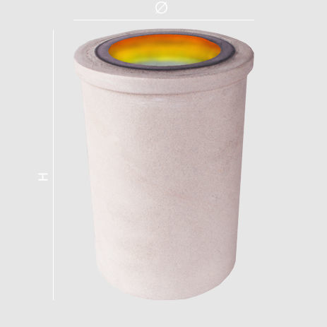 Ceramic crucible - Graphite G.42 - F.LLI FOSSATI S.R.L.