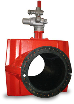 Pinch valve - 75 Megaflex - Red Valve - manual / shut-off / solids