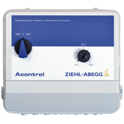 Voltage electronic control unit - Dcontrol, Ucontrol, Acontrol - ZIEHL-ABEGG