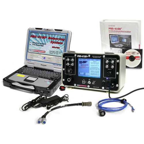 Portable balancing system - PBS-4100+ - MTI Instruments - for aeronautical applications / for turbine wheels