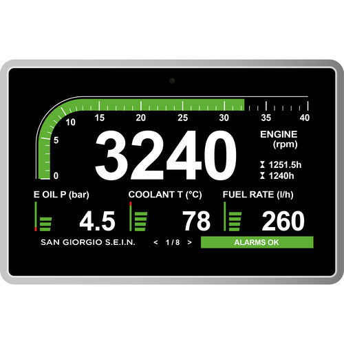 Monitoring control terminal - UNS10193 - San Giorgio S.E.I.N srl - capacitive touch screen / panel-mount / 800 x 480
