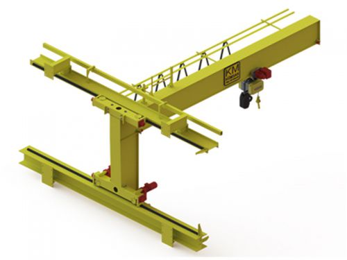 Single-girder wall traveling jib crane - KM KUMSAN CRANE SYSTEMS
