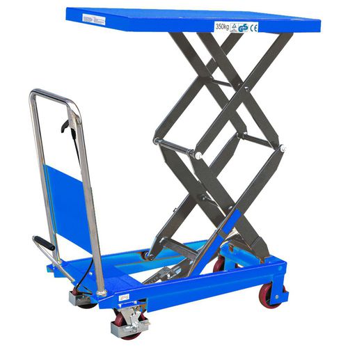 Double-scissor lift table - 516004901 - WHIPTRUCK - hydraulic / manual / mobile