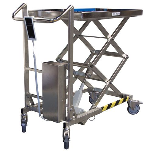Triple-scissor lift table - 516119900 - WHIPTRUCK - electric / mobile / loading
