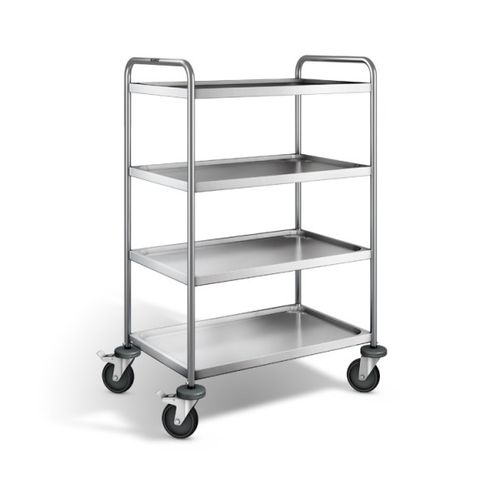 Service cart - 885006699  - FIMM - stainless steel / 4 levels / platform