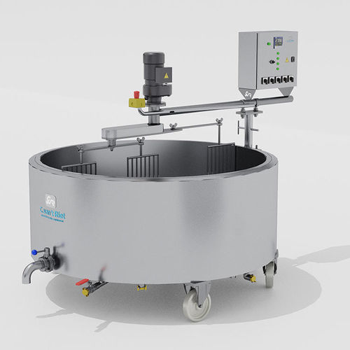 Pasteurization cheese vat - C. van't Riet Dairy Technology BV - drainage / stainless steel