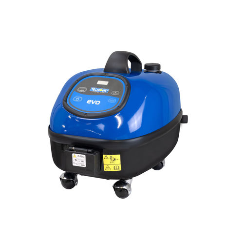Single-phase steam cleaner - EVO BLU 24/7 - Tecnovap - with tank / manual / stainless steel