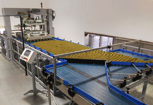 Depalletizer with magnetic head - FL-018 - F.B.L. Food Machinery S.r.l. - layer / for the food and beverage industry / for tin cans