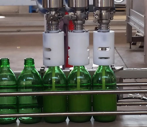 Glass bottle filling machine - FL-D.L.F - F.B.L. Food Machinery S.r.l. - for cream / liquids / for food products