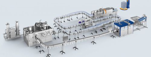 Automatic filling line - Hermis, JSC - semi-automatic / for glass bottles / for PET bottles