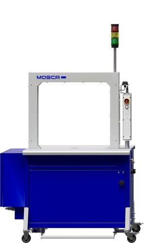 Fully-automatic strapping machine - SoniXs P7-Connect T - Mosca GmbH - for polypropylene straps / for the packaging industry / for logistics