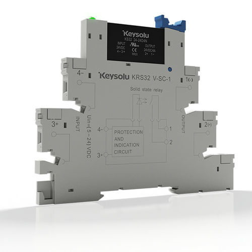 24VDC solid state relay - KS32(DC) - Xiamen Jinxinrong Electronics Co., Ltd. - 12VDC / 60VDC / DIN rail