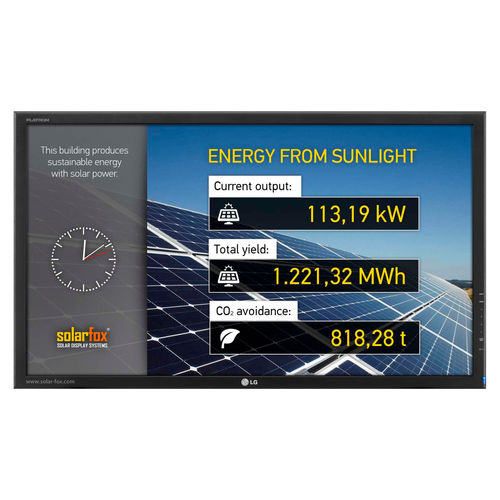 Photovoltaic installation display - SF-100 series - SOLARFOX® |  SOLEDOS GmbH - IPS / 1920 x 1080 / 1366 x 768