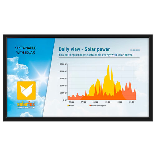 Photovoltaic installation display - SF-600 series - SOLARFOX® |  SOLEDOS GmbH - TFT LCD / 1920 x 1080 / 55"