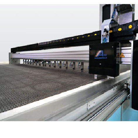 Laser cutting machine - LR 50 - Impulsa - for fabrics / CNC / gantry type