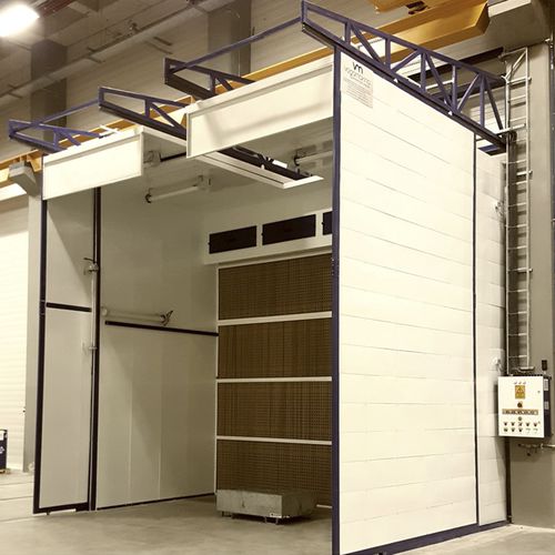 Open spray booth / enclosed / filter / wet paint VMOSB VOGA MACHINE INDUSTRIAL PLANTS