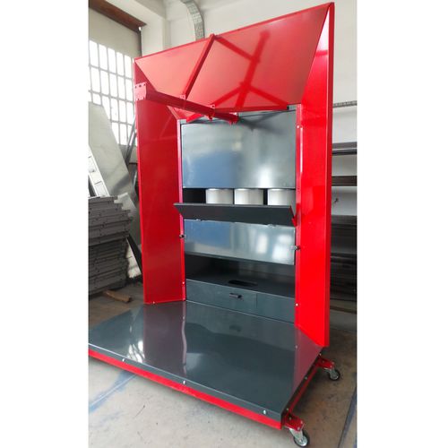 开放的粉末涂料展位