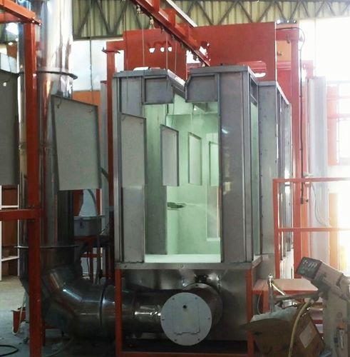 Closed circuit powder coating booth - VMSK - VOGAMAKINA INDUSTRIAL PLANTS COMPANY Ltd. - for parts / for aeronautical applications / heavy equipment